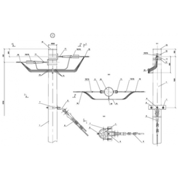 IEK Опора Кд15 деревянная концевая одноцепная - ASIP-DER-OPR-301-00-50